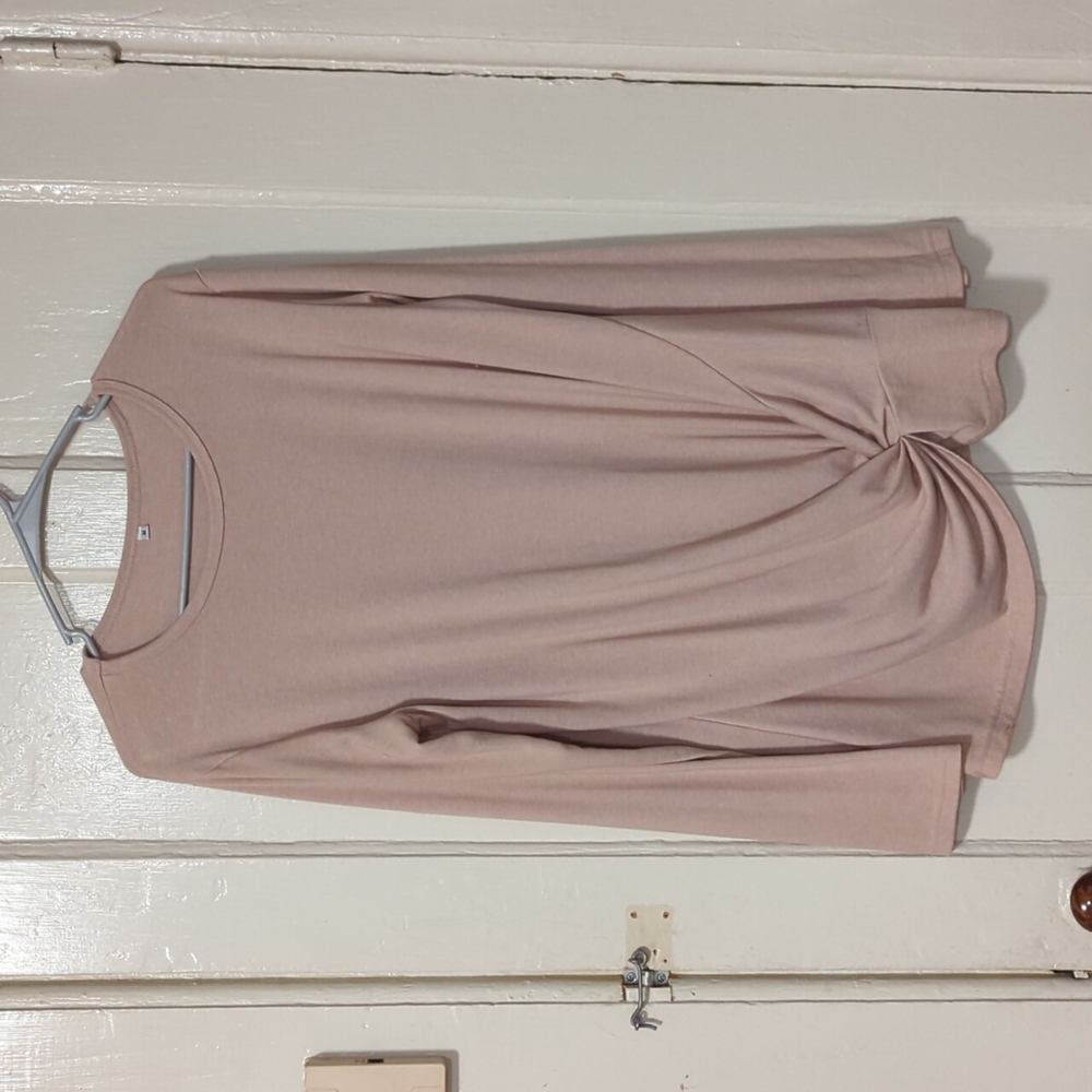 Tan knot shirt